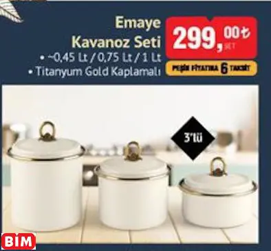 EMAYE KAVANOZ SETİ